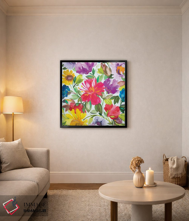 تابلو دکوراتیو ختمی ۲ اثر کیم پارکر - D4B