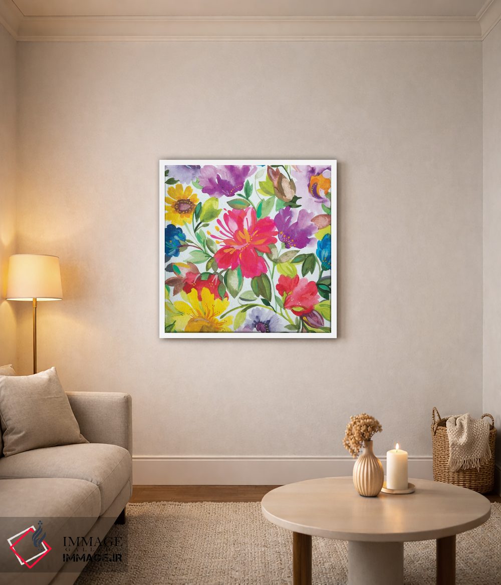 تابلو دکوراتیو ختمی ۲ اثر کیم پارکر - D2W