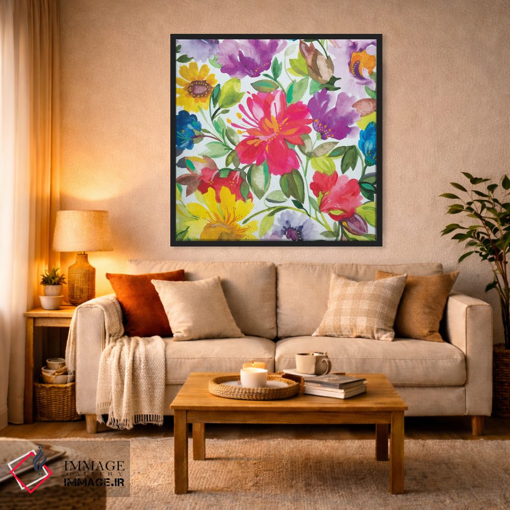 تابلو دکوراتیو ختمی ۲ اثر کیم پارکر - D3B