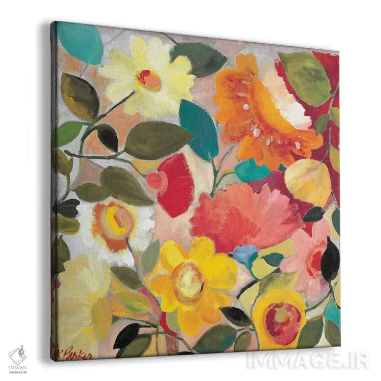 تابلو دکوراتیو باغ سرسبز اثر کیم پارکر - نمای پرسپکتیو محصول