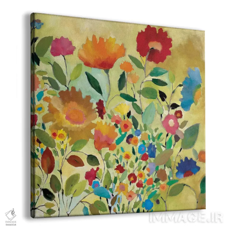 تابلو دکوراتیو چمنزار تابستانی اثر کیم پارکر - نمای پرسپکتیو محصول