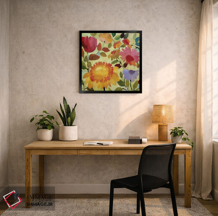 تابلو دکوراتیو کوکب نارنجی اثر کیم پارکر - D5B