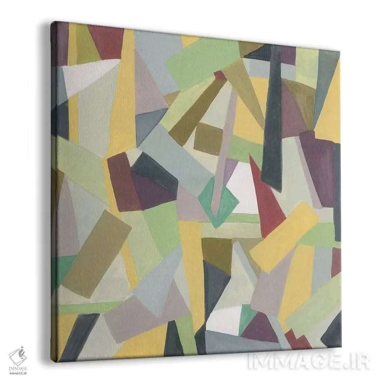 تابلو انتزاعی سانفرانسیسکو اثر کیم پارکر - نمای پرسپکتیو محصول