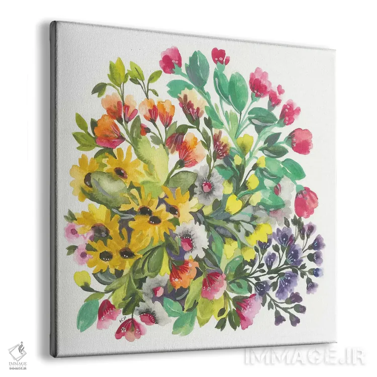 تابلو دکوراتیو گل های وحشی اثر کیم پارکر - نمای پرسپکتیو محصول