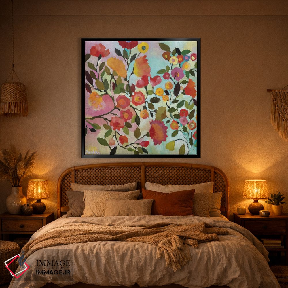 تابلو دکوراتیو طاق گل رز اثر کیم پارکر - D2B