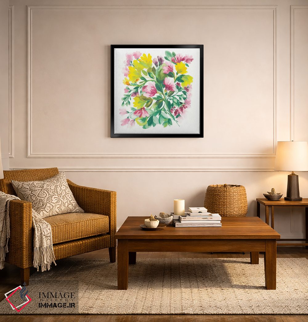 تابلو دکوراتیو زنبق پرویی اثر کیم پارکر - D6B