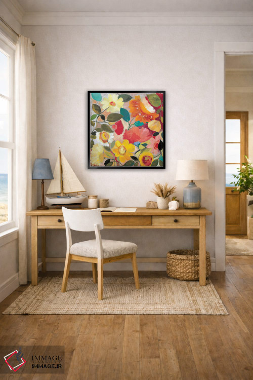 تابلو دکوراتیو باغ سرسبز اثر کیم پارکر - D4B