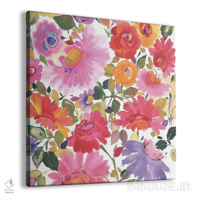 تابلو دکوراتیو دسته گل باغ اثر کیم پارکر - نمای پرسپکتیو محصول