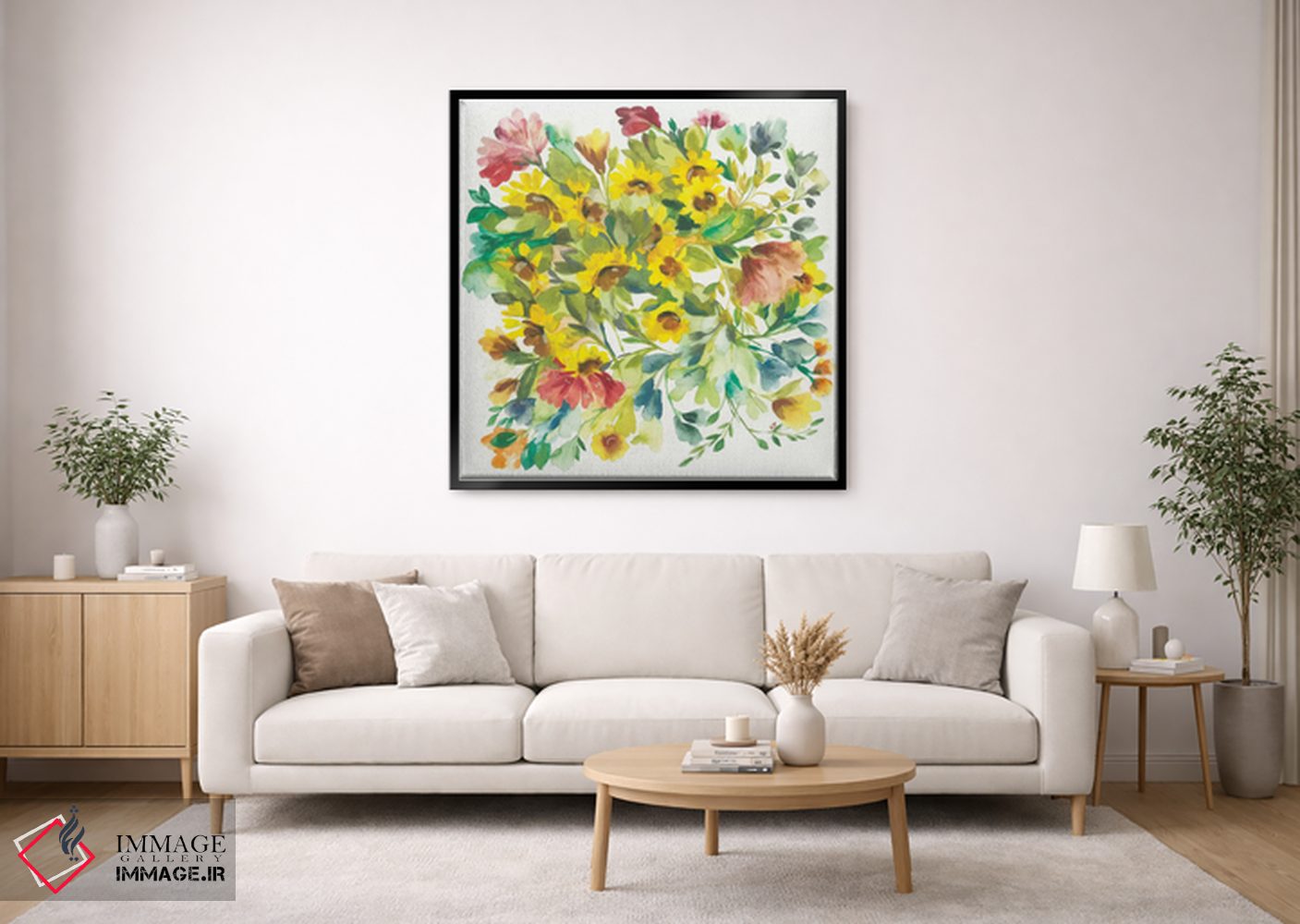 تابلو دکوراتیو دسته گل زمستانی اثر کیم پارکر - D2B