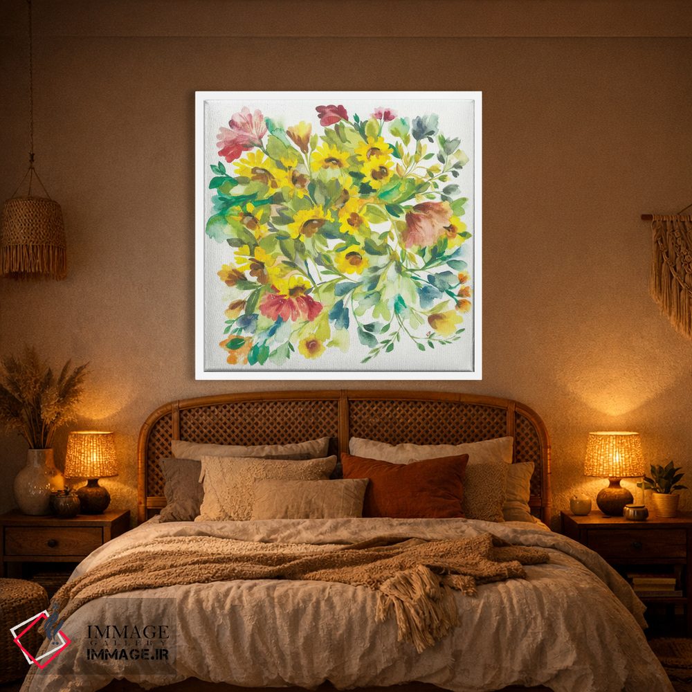 تابلو دکوراتیو دسته گل زمستانی اثر کیم پارکر - D1W