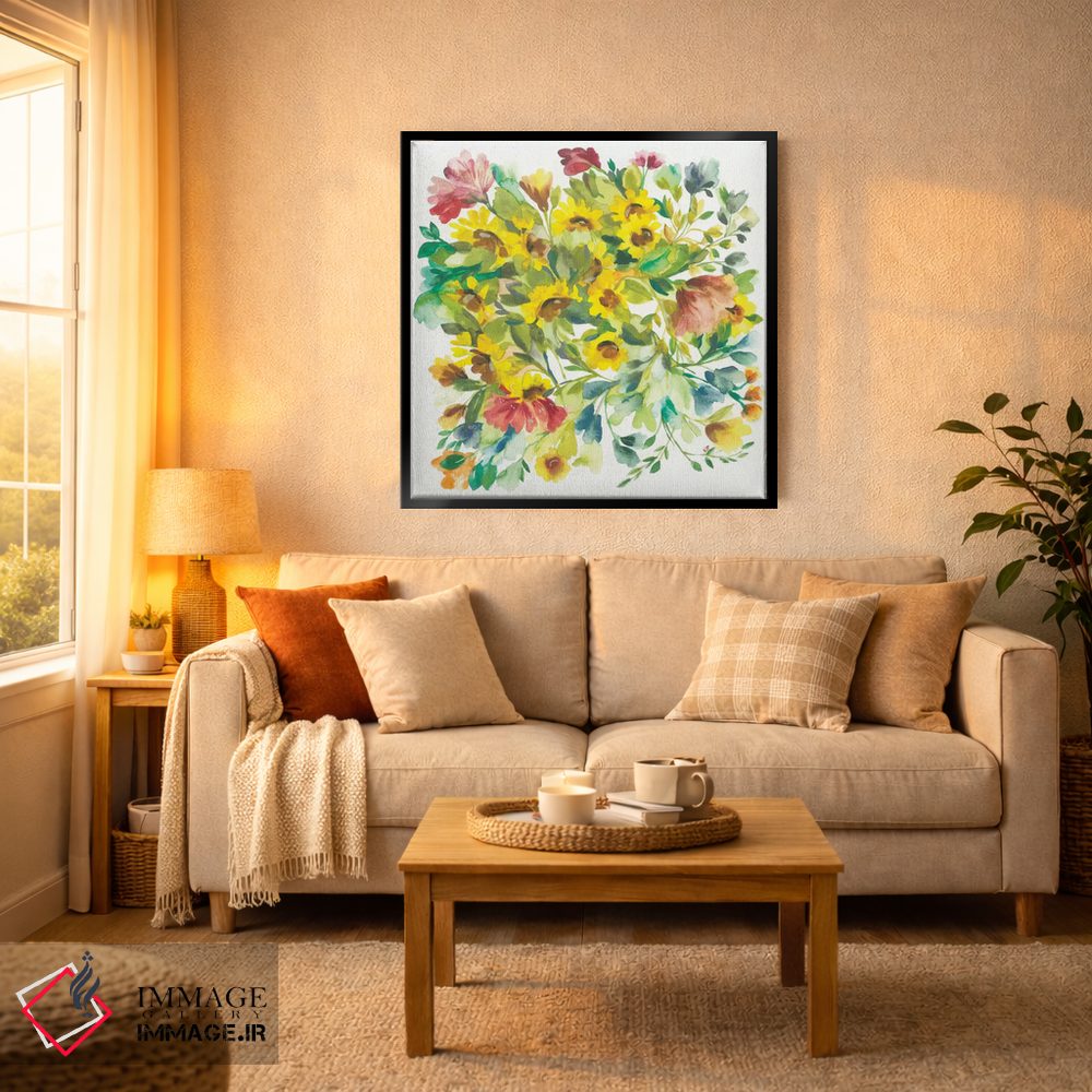 تابلو دکوراتیو دسته گل زمستانی اثر کیم پارکر - D4B