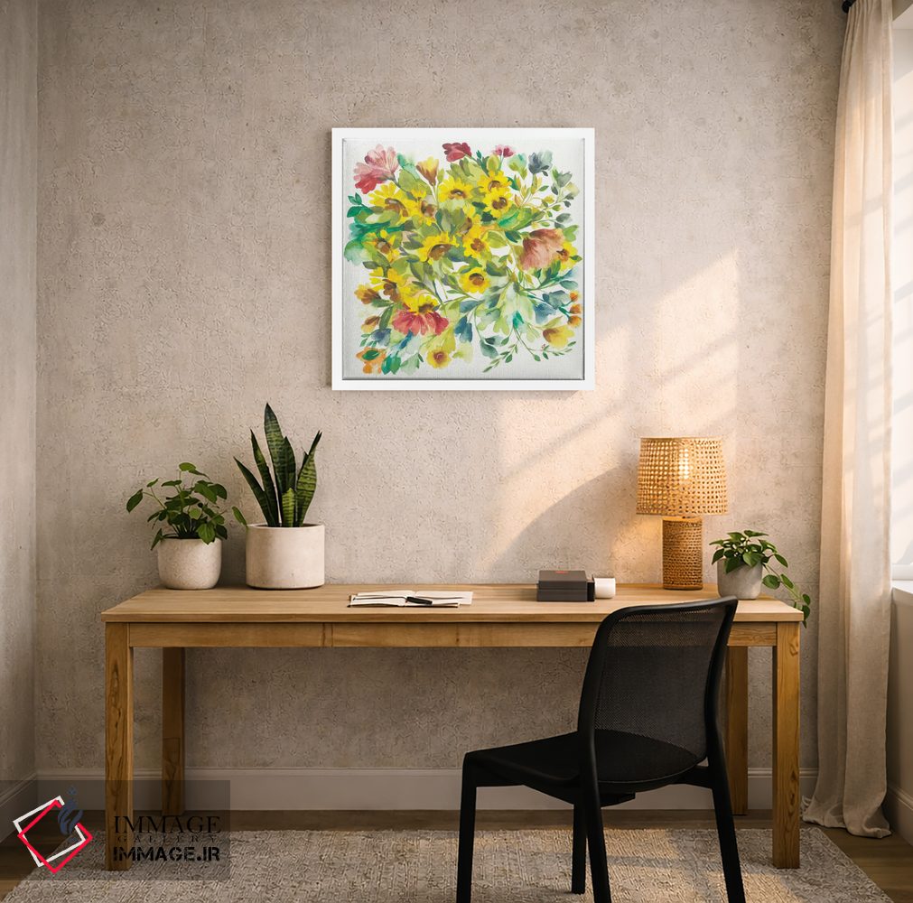 تابلو دکوراتیو دسته گل زمستانی اثر کیم پارکر - D6W