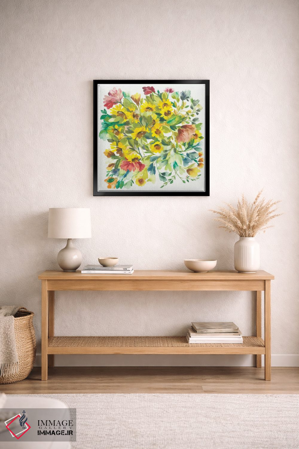 تابلو دکوراتیو دسته گل زمستانی اثر کیم پارکر - D5B