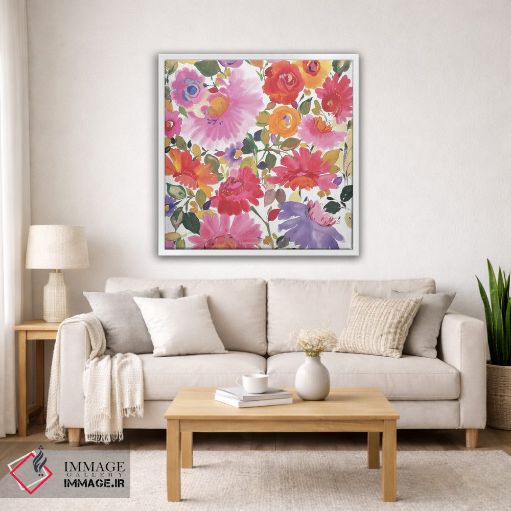 تابلو دکوراتیو دسته گل باغ اثر کیم پارکر - D3W
