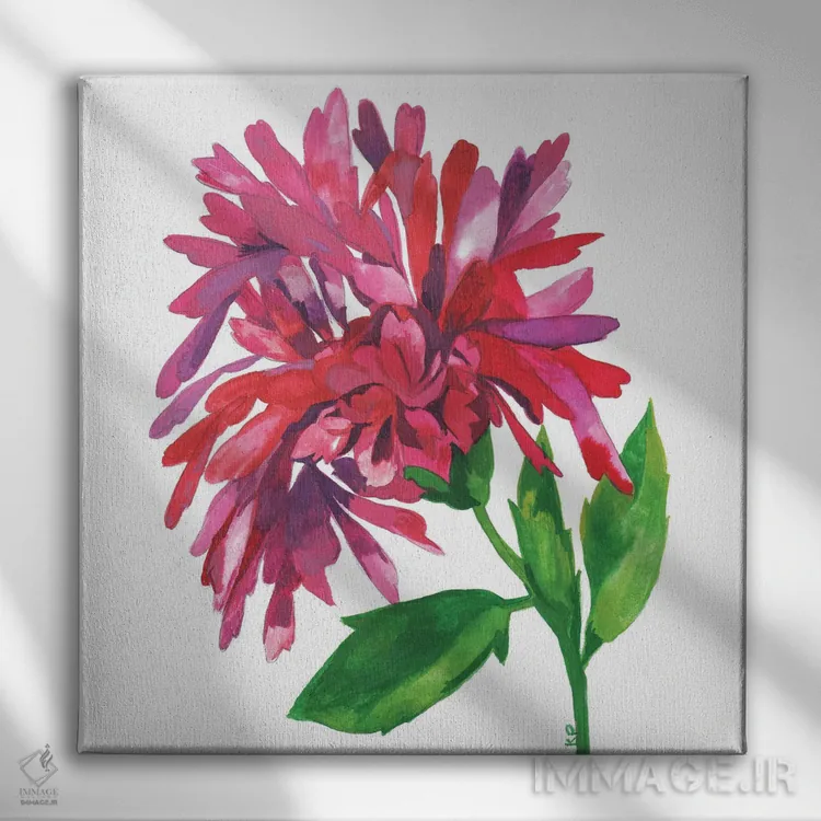 تابلو دکوراتیو مگنولیای ستاره ای سلطنتی اثر کیم پارکر - نمای روبهرو روی دیوار