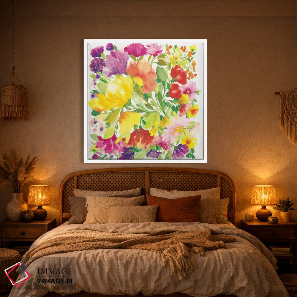 تابلو دکوراتیو لاله های بهاری اثر کیم پارکر - D1W