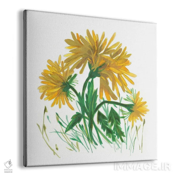 تابلو دکوراتیو قاصدک ها ۲ اثر کیم پارکر - نمای پرسپکتیو محصول