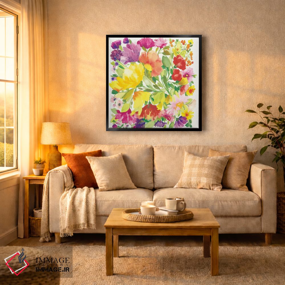 تابلو دکوراتیو لاله های بهاری اثر کیم پارکر - D6B