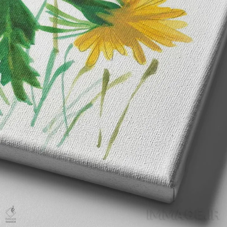 تابلو دکوراتیو قاصدک ها ۲ اثر کیم پارکر - نمای نزدیک بافت بوم