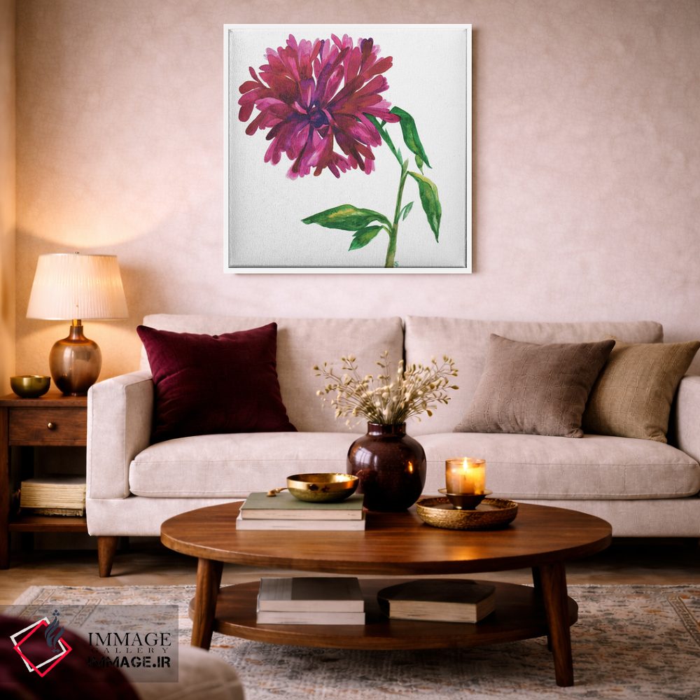 تابلو دکوراتیو مگنولیای ارغوانی اثر کیم پارکر - D1W