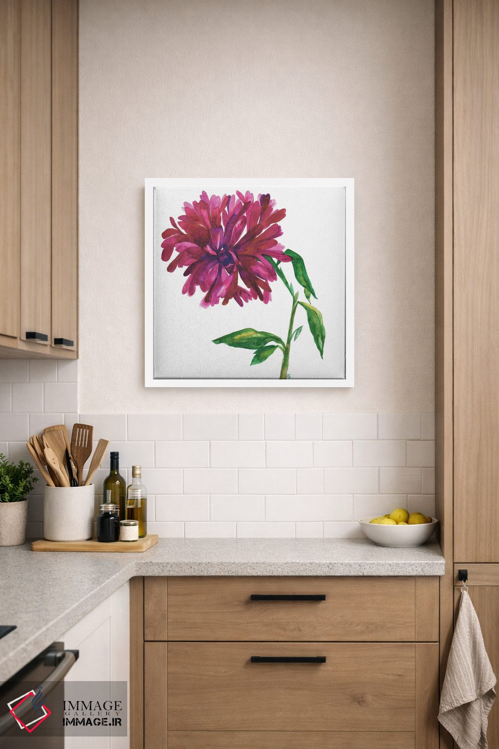 تابلو دکوراتیو مگنولیای ارغوانی اثر کیم پارکر - D5W