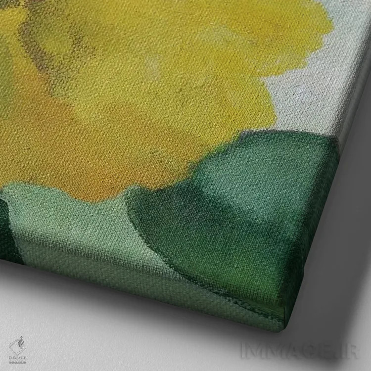 تابلو دکوراتیو باغ گابریل ۲ اثر کیم پارکر - نمای نزدیک بافت بوم