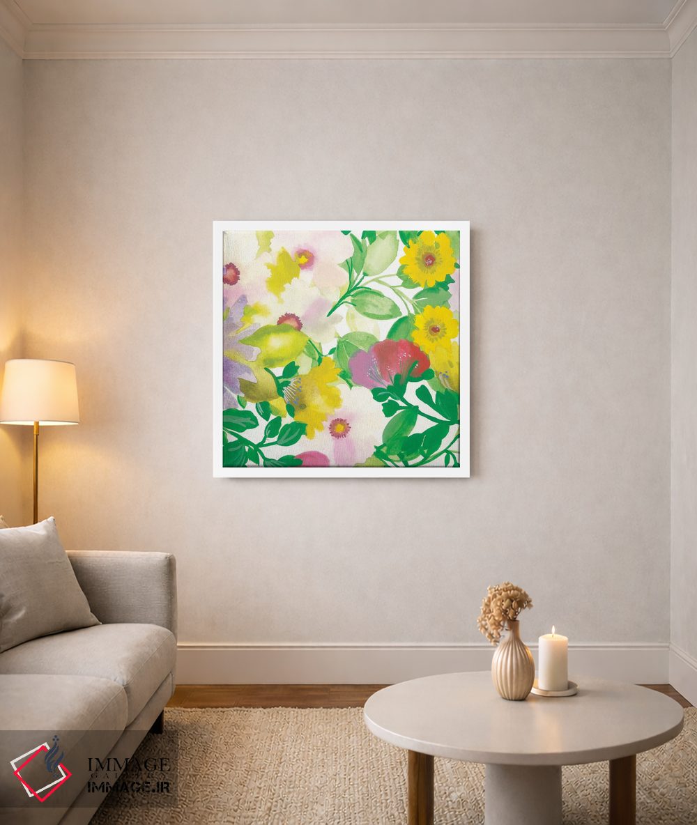 تابلو دکوراتیو دسته گل درخت گل یخ ۳ اثر کیم پارکر - D1W