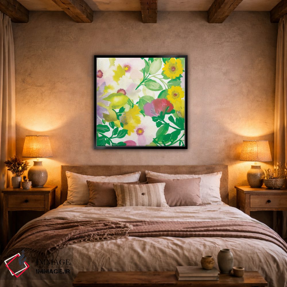 تابلو دکوراتیو دسته گل درخت گل یخ ۳ اثر کیم پارکر - D3B