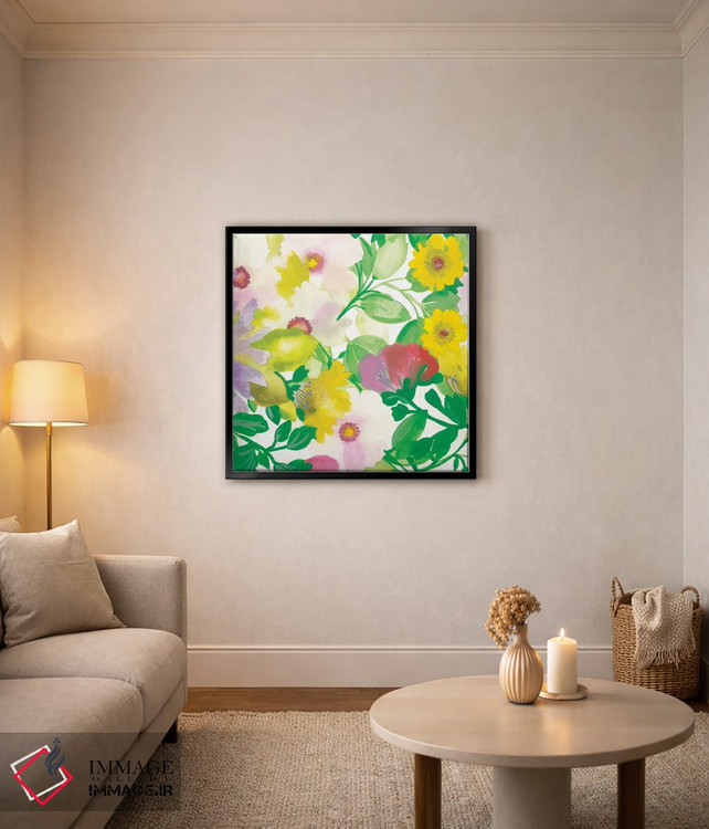 تابلو دکوراتیو دسته گل درخت گل یخ ۳ اثر کیم پارکر - D4B