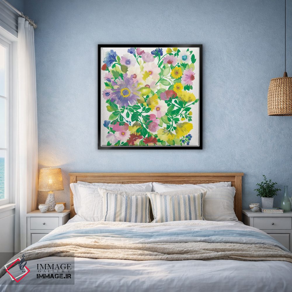 تابلو دکوراتیو دسته گل درخت گل یخ ۱ اثر کیم پارکر - D4B