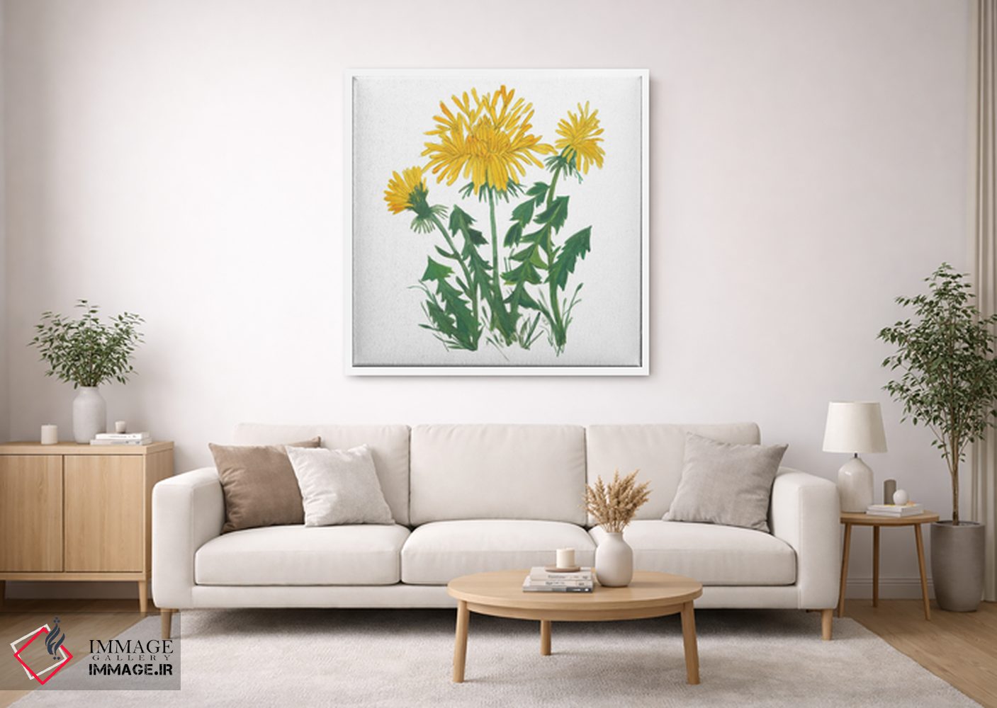 تابلو مدرن سه قاصدک اثر کیم پارکر - D1W