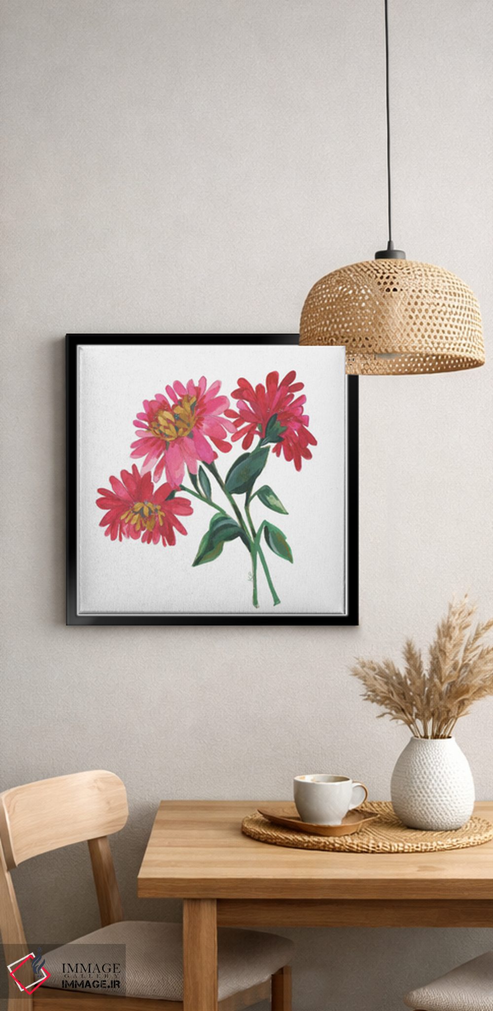 تابلو دکوراتیو سه زینیا اثر کیم پارکر - D5B