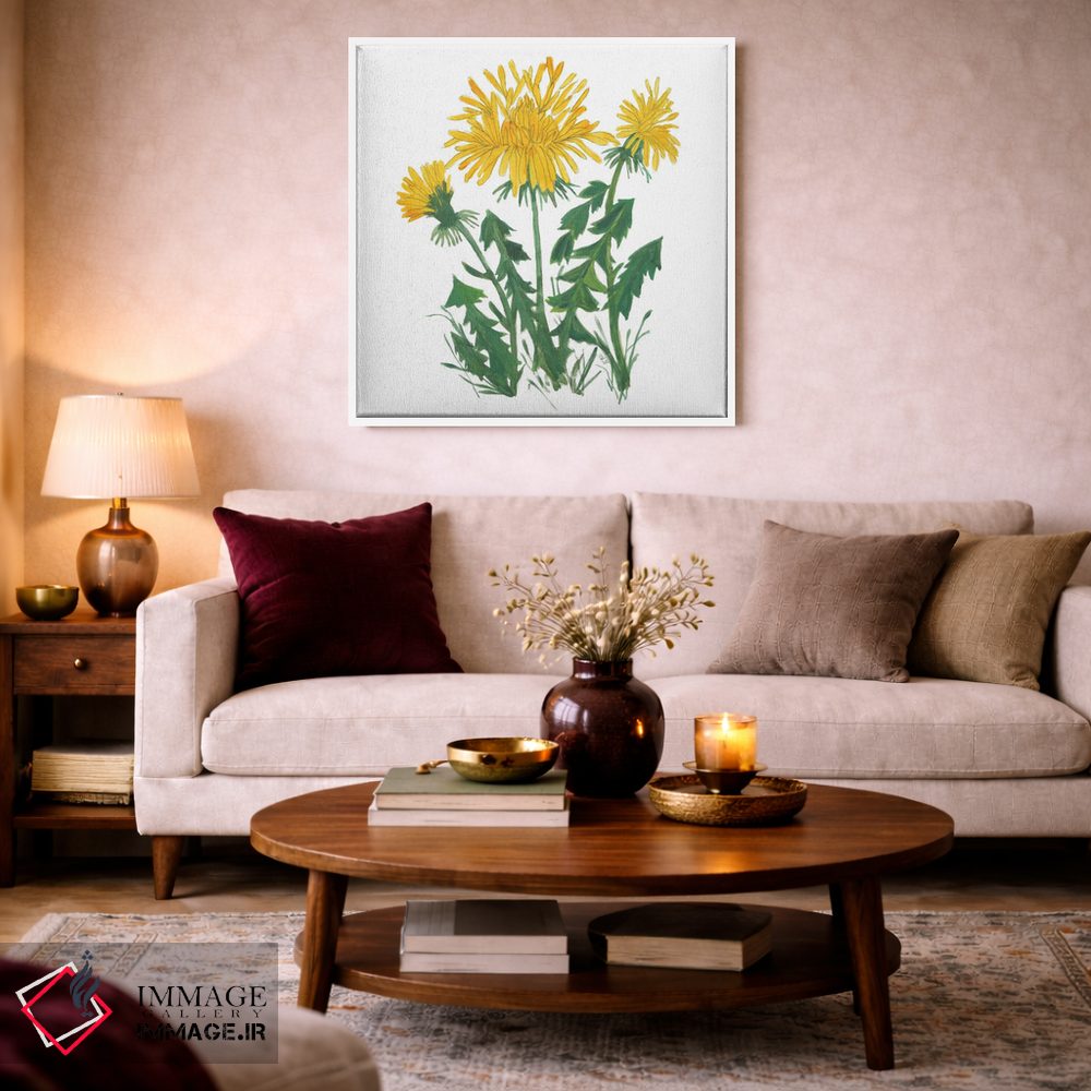 تابلو مدرن سه قاصدک اثر کیم پارکر - D3W