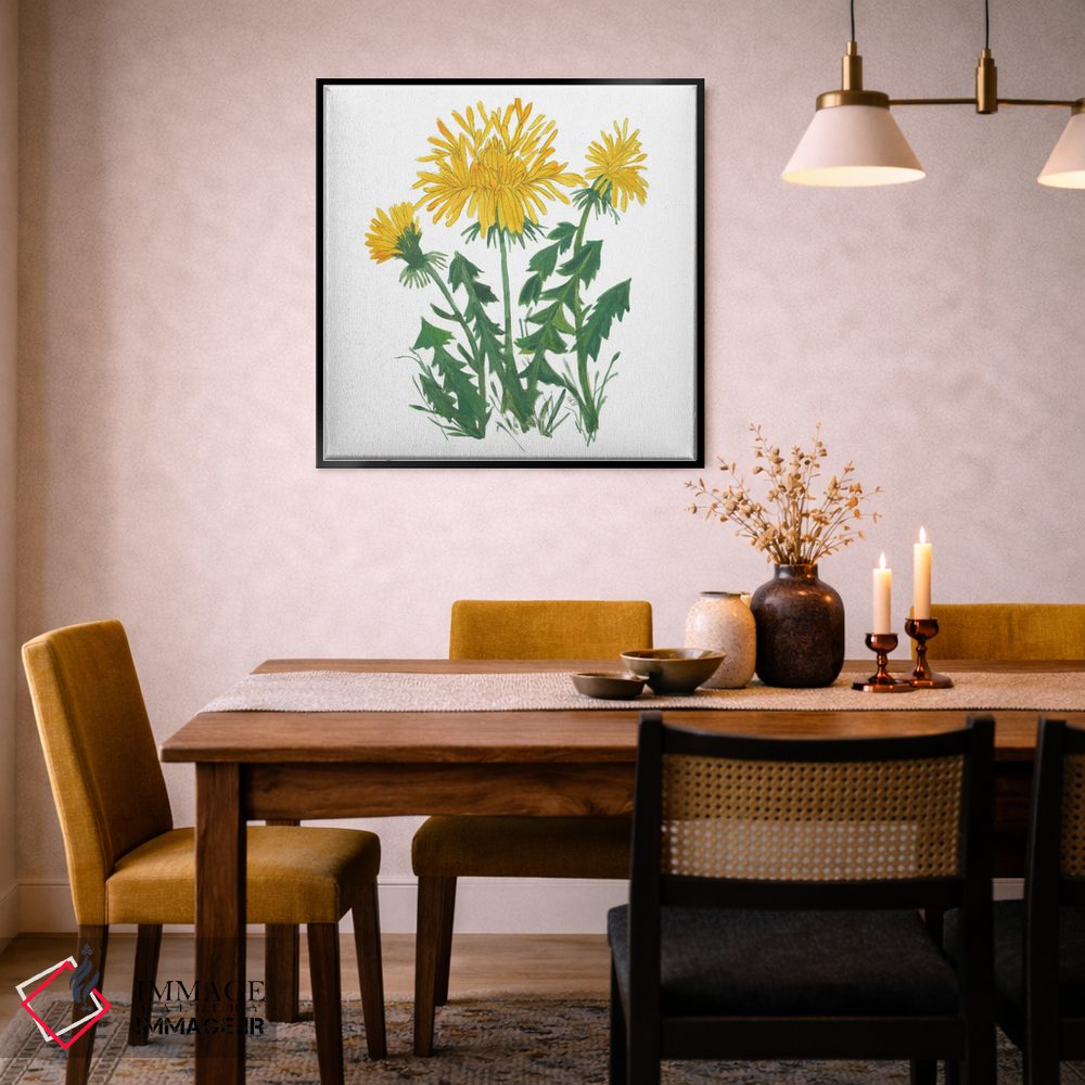 تابلو مدرن سه قاصدک اثر کیم پارکر - D6B