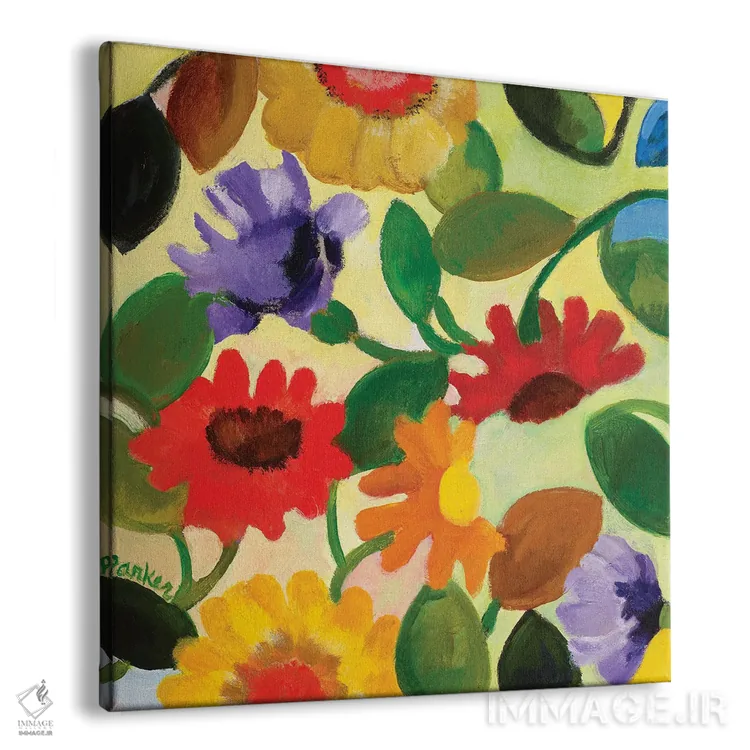 تابلو دکوراتیو مروارید ژربر ۲ اثر کیم پارکر - نمای پرسپکتیو محصول