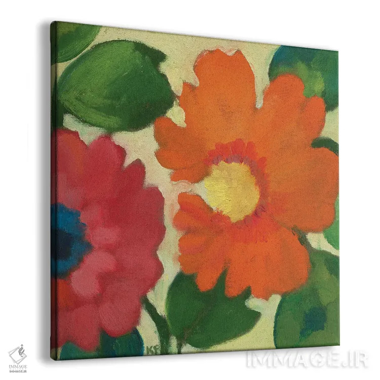 تابلو دکوراتیو باغ شقایق دریایی IV اثر کیم پارکر - نمای پرسپکتیو محصول