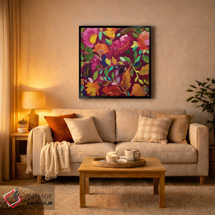تابلو دکوراتیو چمنزار زینیا اثر کیم پارکر - D2B