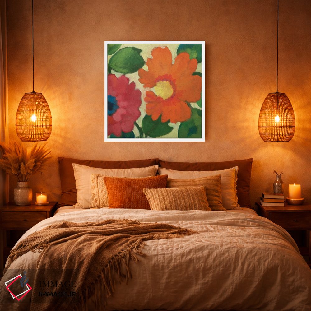 تابلو دکوراتیو باغ شقایق دریایی IV اثر کیم پارکر - D3W