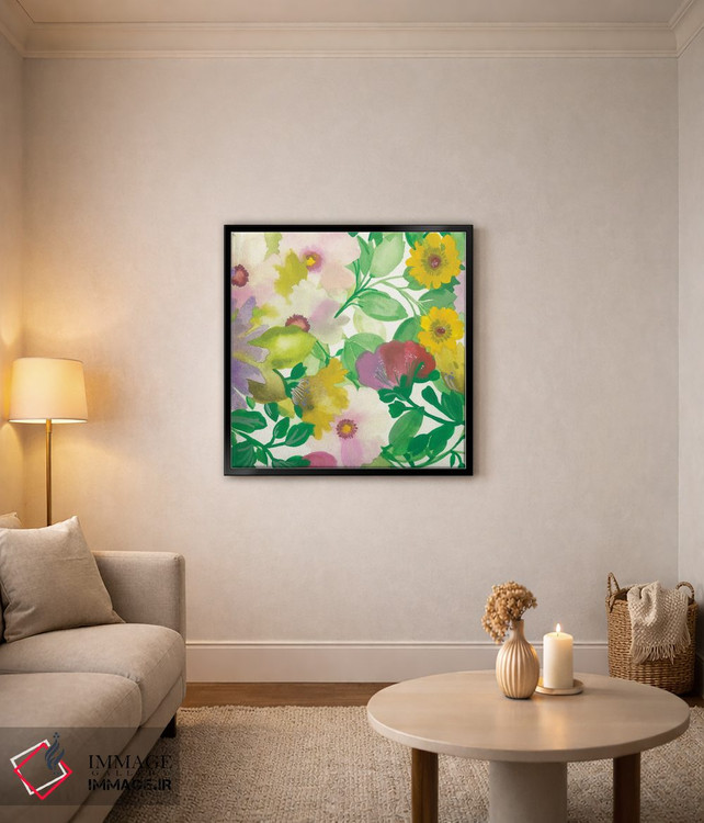 تابلو دکوراتیو دسته گل درخت گل یخ ۲۲A اثر کیم پارکر - D4B