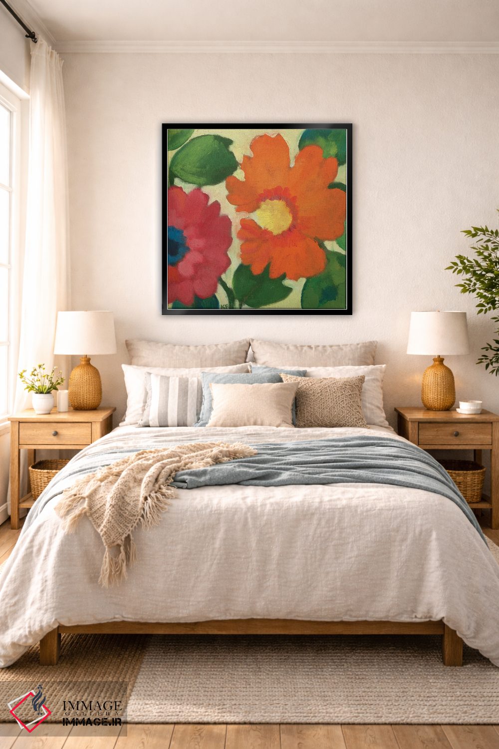 تابلو دکوراتیو باغ شقایق دریایی IV اثر کیم پارکر - D5B