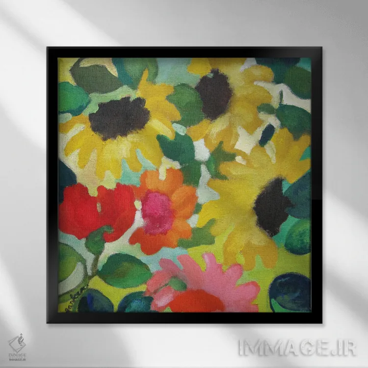 تابلو دکوراتیو جارباورتو اثر کیم پارکر - نمای قابدار مشکی