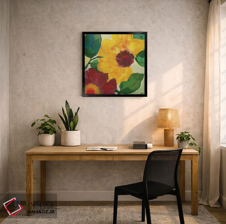 تابلو دکوراتیو باغ شقایق ۱ اثر کیم پارکر - D5B