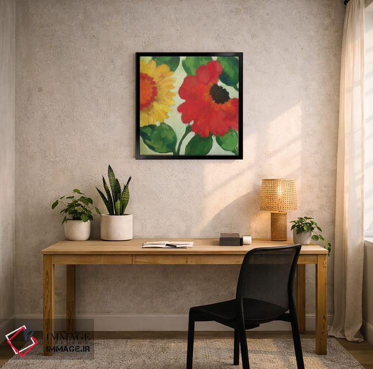 تابلو دکوراتیو باغ شقایق دریایی III اثر کیم پارکر - D5B