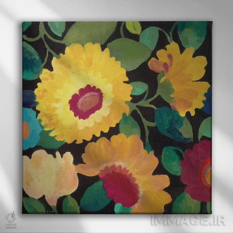 تابلو دکوراتیو نوکتورن II اثر کیم پارکر - نمای روبهرو روی دیوار