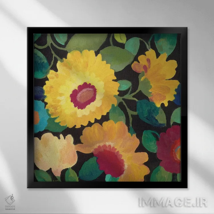 تابلو دکوراتیو نوکتورن II اثر کیم پارکر - نمای قابدار مشکی