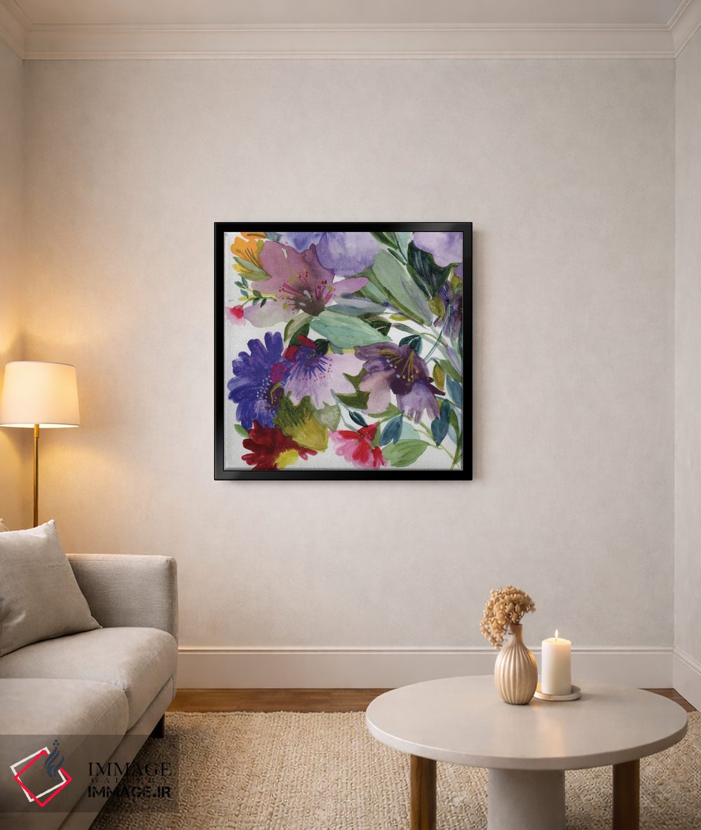 تابلو مدرن کلماتیس بنفش II اثر کیم پارکر - D4B