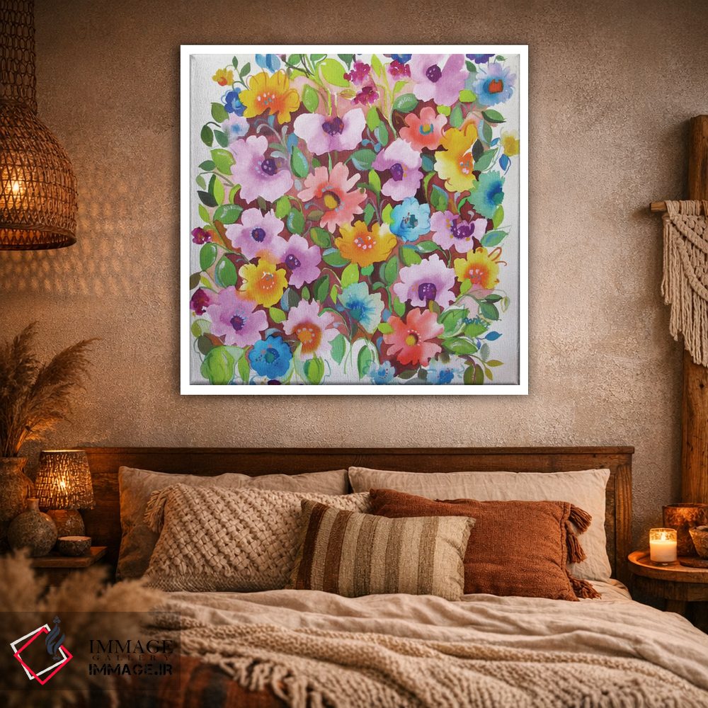 تابلو دکوراتیو بنفشه های تابستانی اثر کیم پارکر - D1W