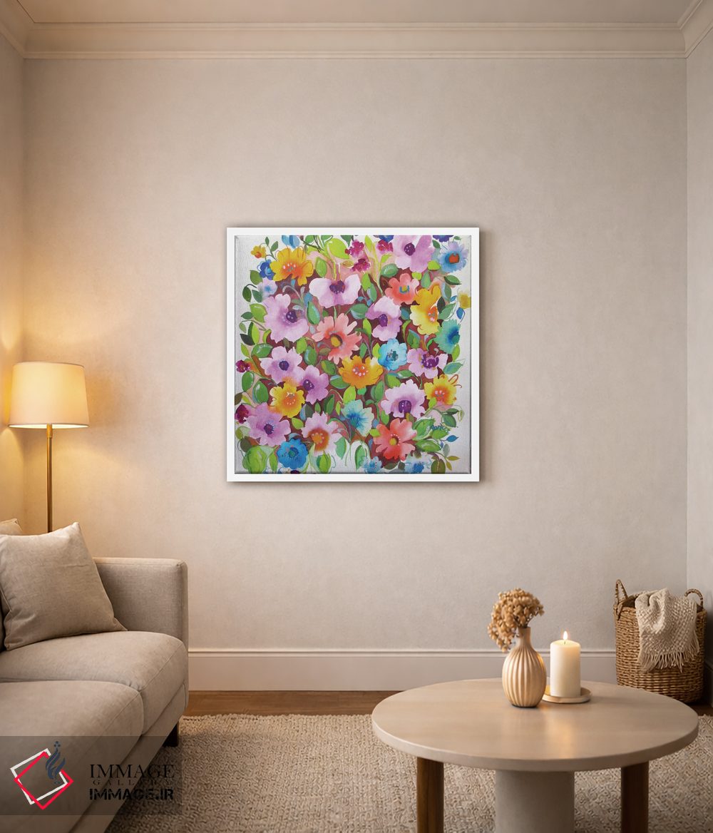 تابلو دکوراتیو بنفشه های تابستانی اثر کیم پارکر - D3W