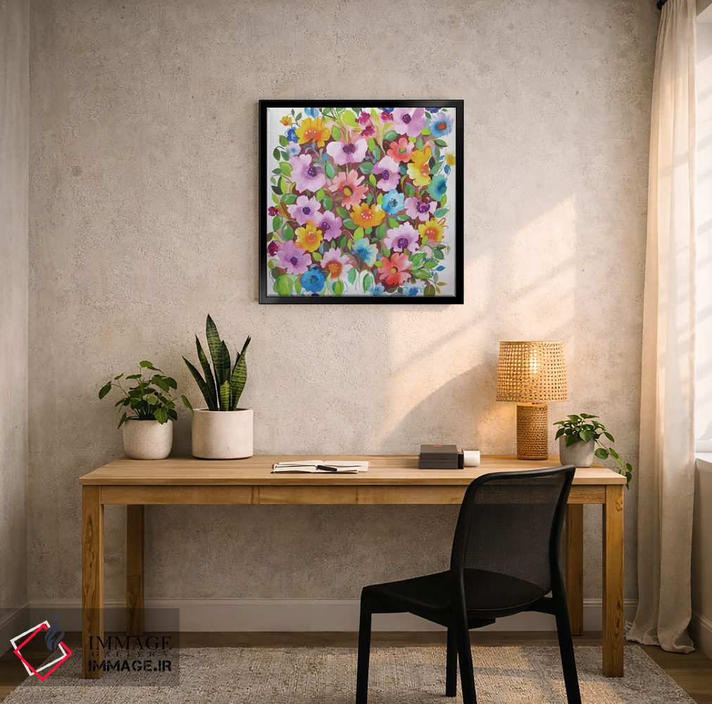 تابلو دکوراتیو بنفشه های تابستانی اثر کیم پارکر - D6B