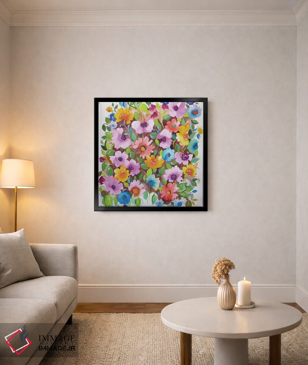 تابلو دکوراتیو بنفشه های تابستانی اثر کیم پارکر - D5B